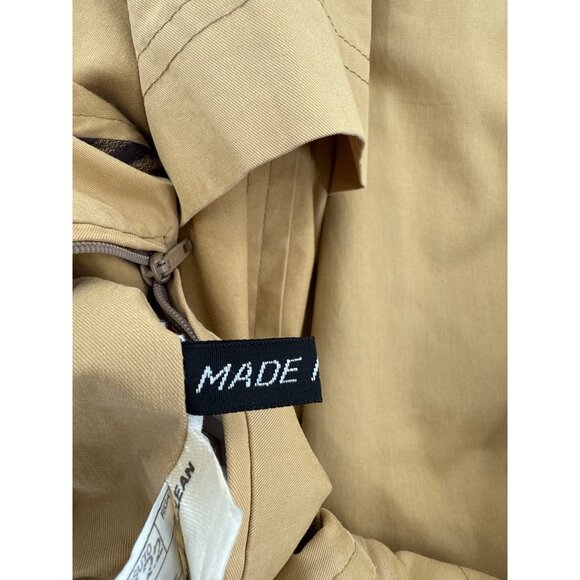 Fendi Tan Mens Medium Field Jacket authentic Italian Button Closure sz 38 US - Picture 15 of 16